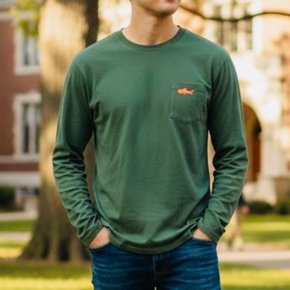 Tommy Bahama Men’s Green Long Sleeve Tee size Small
